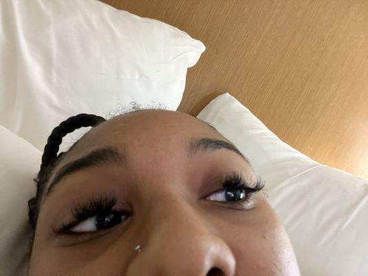 lashes when i woke up