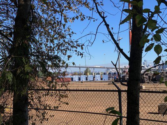 Space Needle and West Seattle Bridge in the distance.