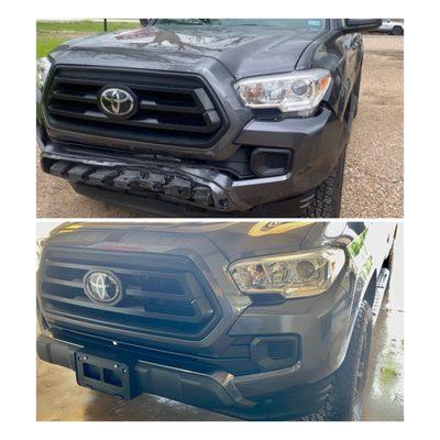 Before and After Toyota Tacoma Repairs