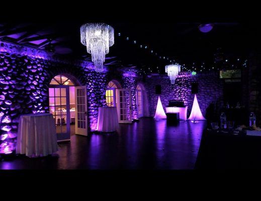 Up lighting for venue