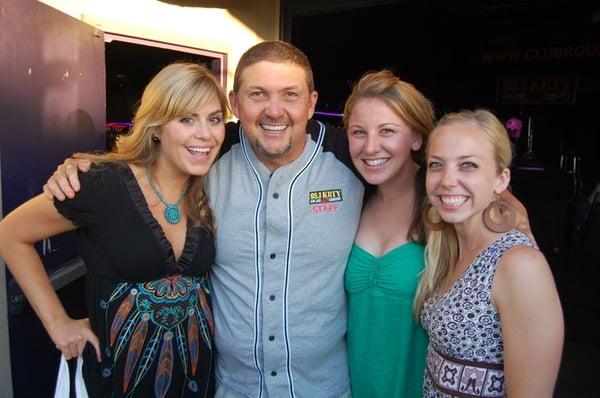 KRTY Morning Show Host Gary Scott Thomas and some awesome fans at Rodeo Club