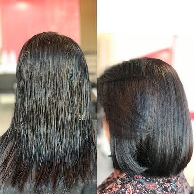 One length bob cuts