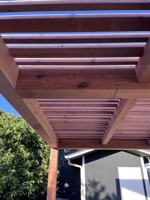 Redwood Pergola