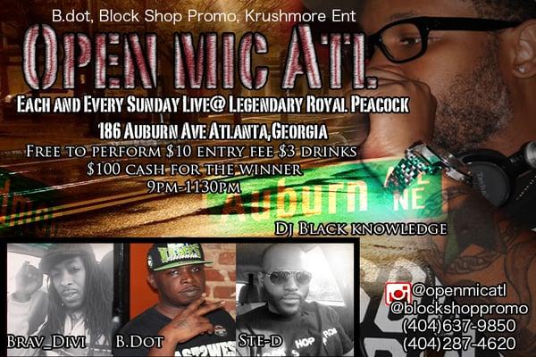 INSTAGRAM: @OPENMICATL @OPENMICATL_WEST
 WWW.FACEBOOK.COM/WHOGOTNEXTOPENMIC