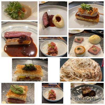 My tasting menu pic collage!!!