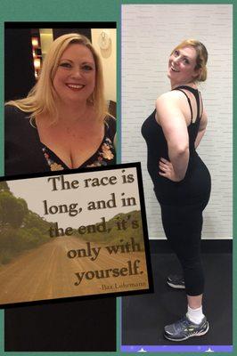 Beth went from 303 to 230 in 12 months! She's still going strong!