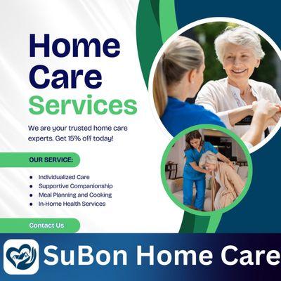 Home Care Services offered by SuBon Home Care in Manassas, Virginia