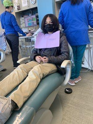 Routine dental appointment