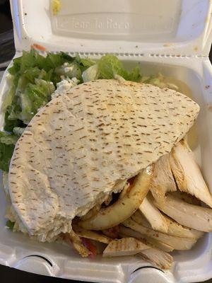 Chicken shawarma plate