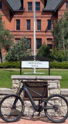 My Giant e-bike at Montana State.