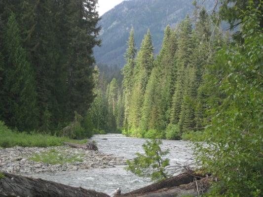 Access to this river from campground