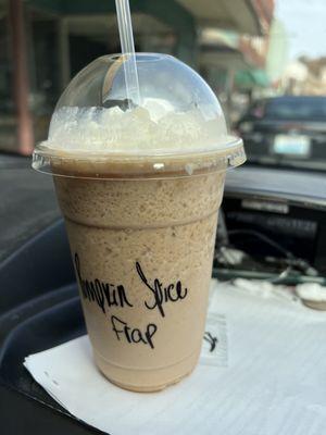 Pumpkin spice frappe