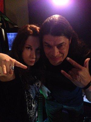 Guitar Lessons in San Diego at Laura Christine's Guitar Studio! Laura Christine and Metallica bassist, Robert Trujillo!