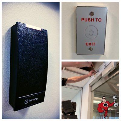 Cloud based access control, open your door Business door from  anywhere in the world via your smart phone app.