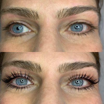 lash lift and tint