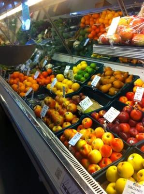 Organic produce section