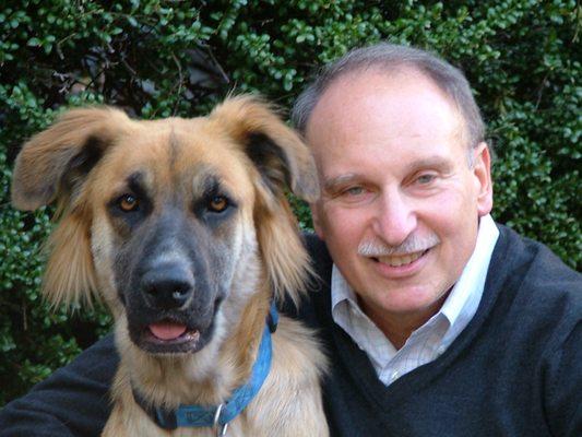 Attorney George Warshaw with his sweet Rescue Dog "Bruiser"