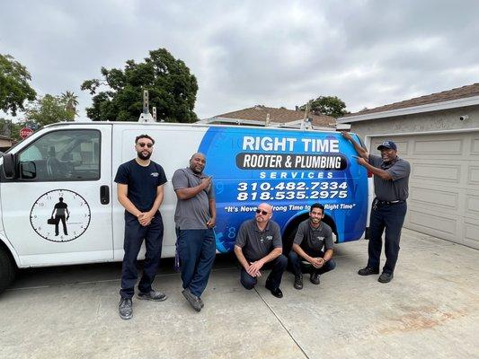 Over 100 years of plumbing service with our crew.