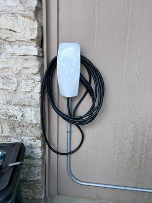 Installed a new Tesla car charger.