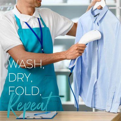 Wash, dry, fold, repeat! Enjoy effortless laundry with Hollywood Dry Cleaners' reliable service.