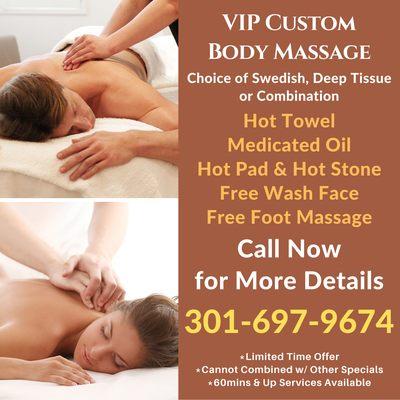 Spring Special VIP Custom Body Massage