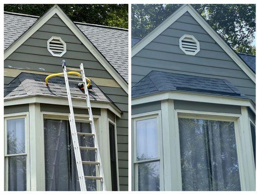 siding replacement and roof water diverter