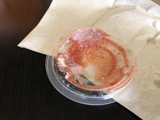 Mold on top of the marinara sauce