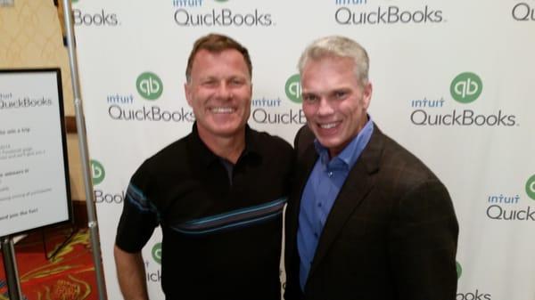 Brad Smith, Intuit CEO and I at Scaling new Heights in San Antonio Texas