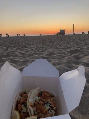 fish tacos & the sunset