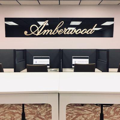 Amberwood RE computer facility with 10 work stations.