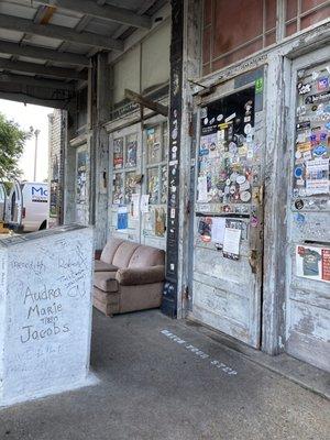 Ground Zero front porch.