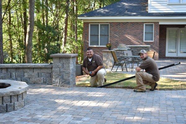 Fire Pit and paver install Lexington, SC