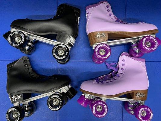 Roller Skate options for our new Mobile Roller Skating Rink attraction!