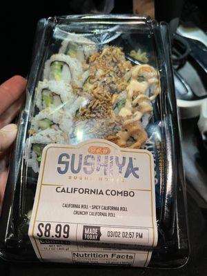 A little pricey but I was craving sushi!