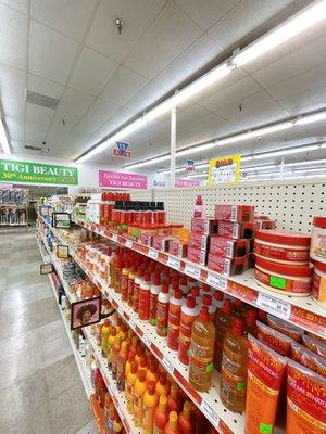 Hair products aisle(s)