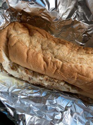 This is their Chicken Philly Sandwich, it was so tender and the cheese was perfectly melted. Please go out and try it!!