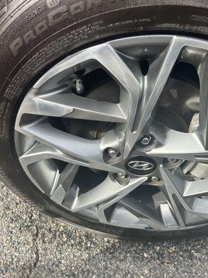 Hyundai wheel repaired