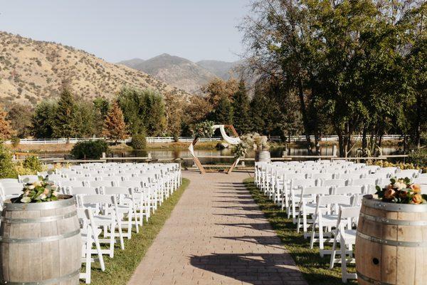 Gorgeous set up for ceremony