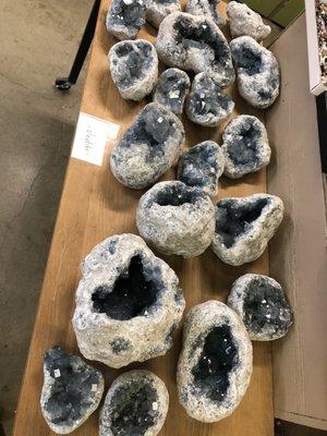 Celestite geodes