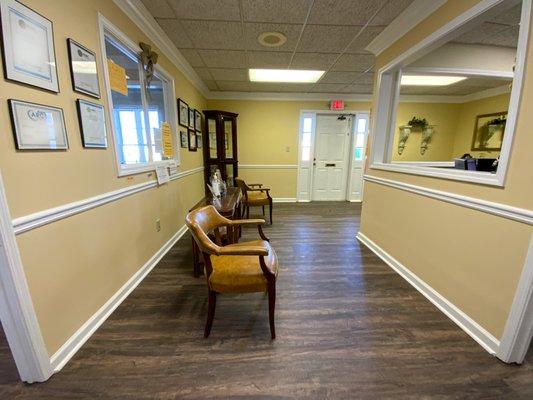 Vinyl flooring is great for commercial spaces as it is durable and maintains a simple maintenance schedule. It also gives that hardwood look