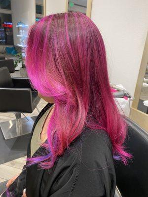 Fushia PINK and PLUM