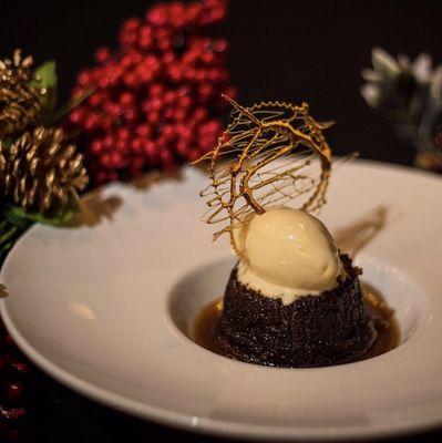 Sticky Toffee Pudding w/ homemade Sweet Cream ice cream