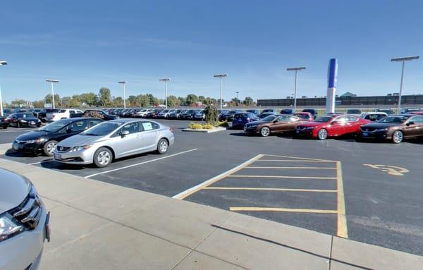 View of the lot at Serra.