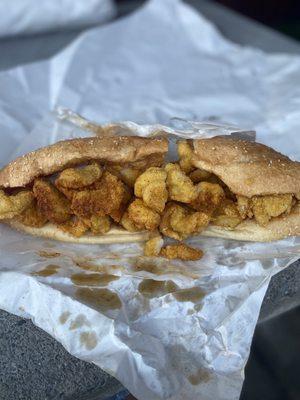 Spicy Cajun Chicken Po' Boy