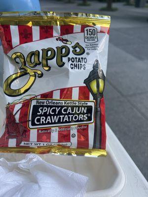 Spicy Cajun chips by Zapps