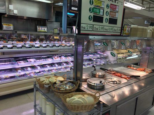 Pre-made food and deli section