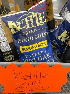 Expired potato chips