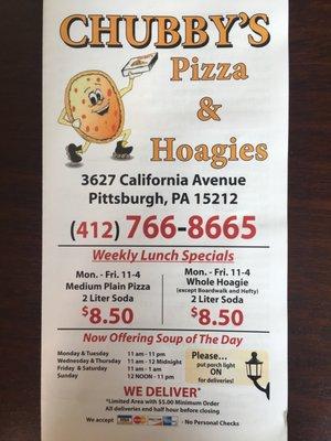 Chubby's Pizza & Hoagies Northside