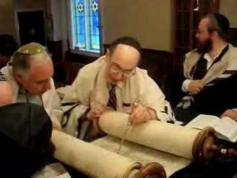 They are reading the Torah