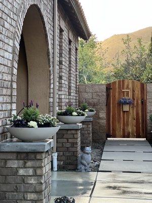 Custom gate by Stump Fence.